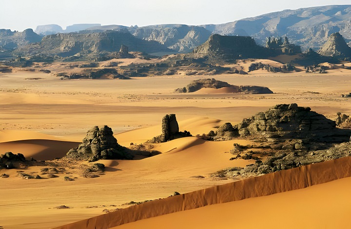 صحراء الجزائر جبال الطاسيلي