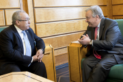 وزير الخارجية الجزائري رفقة الأمين العام للأمم المتحدة (الصورة: واج)