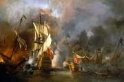 سفن بربرية في مواجهة سفن إنجليزية (Getty)