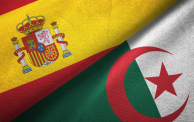العلم الجزائري والإسباني (الصورة/ أر.تي .في .أو)