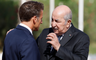 الرئيس الجزائري عبد المجيد تبون ونظيره الفرنسي إيمانويل ماكرون (الصورة: Getty)