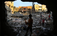 القصف على غزة خلف أزيد من 40 شهيدًا (الصورة: مجدي فتحي/Getty)