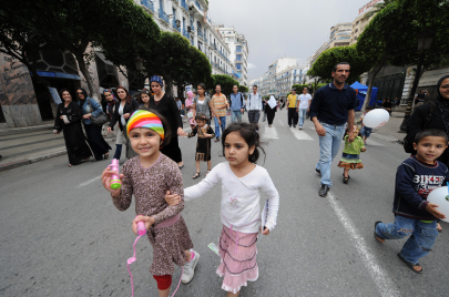 شارع أودان بالجزائر العاصمة (الصورة: فايز نورالدين/أ.ف.ب)