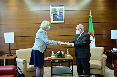 وزير الخارجية الجزائري يستقبل نظيرته الأميركية (فيسبوك/الترا جزائر)