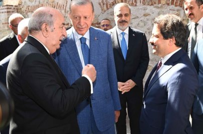 (الصورة: فيسبوك) الرئيس الجزائري يجري محادثات مع نظيره التركي