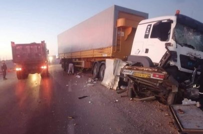 حادث مرور بولاية الجلفة (الصورة: فيسبوك)