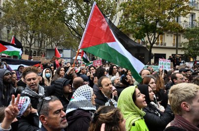 مسيرات داعمة لفلسطين في باريس (الصورة: فرانس 24)