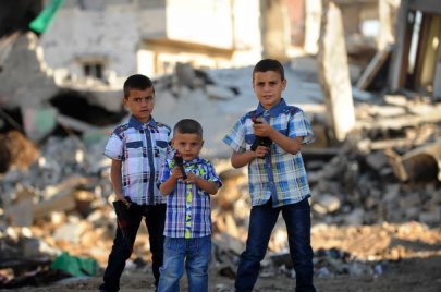 أطفال في غزة يحتفلون بعيد الفطر 