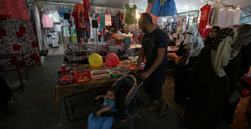 في أحد الأسواق بالعاصمة (تصوير: بلال بن سالم/Getty)