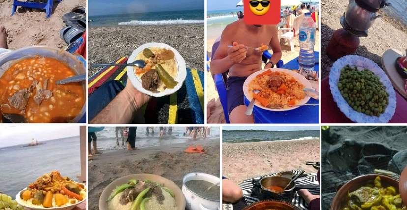 جزائريون أطلقوا حملة لتناول أطباق تقليدية على الشواطئ (فيسبوك/الترا جزائر)