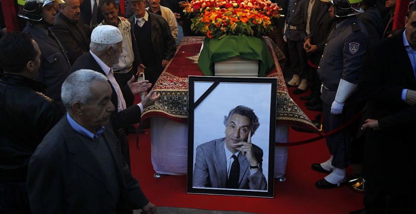 خلال تشييع جنازة حسين آيت أحمد (الصورة: Getty)