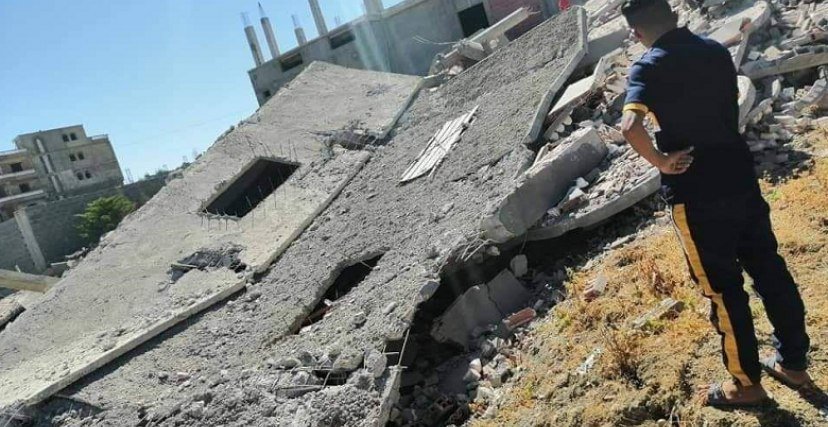 مشهد من زلزال ولاية ميلة (فيسبوك/الترا جزائر)