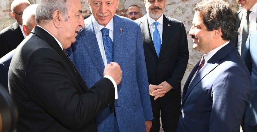 (الصورة: فيسبوك) الرئيس الجزائري يجري محادثات مع نظيره التركي