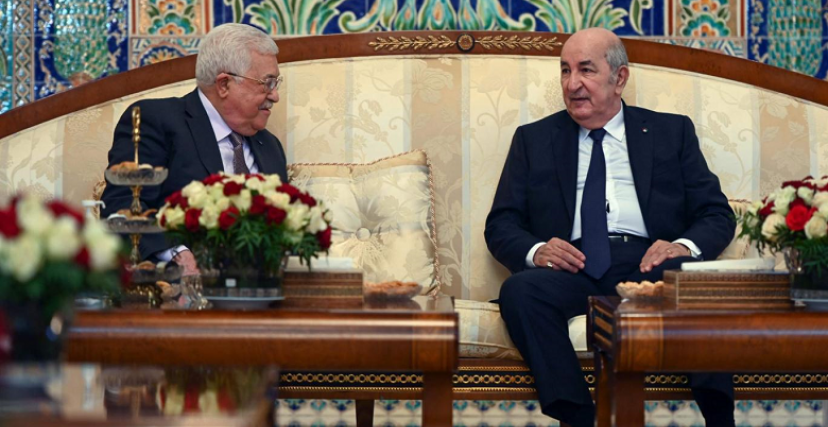 الرئيس تبون يستقبل نظيره الفلسطيني (الصورة: أندبندنت عربي)