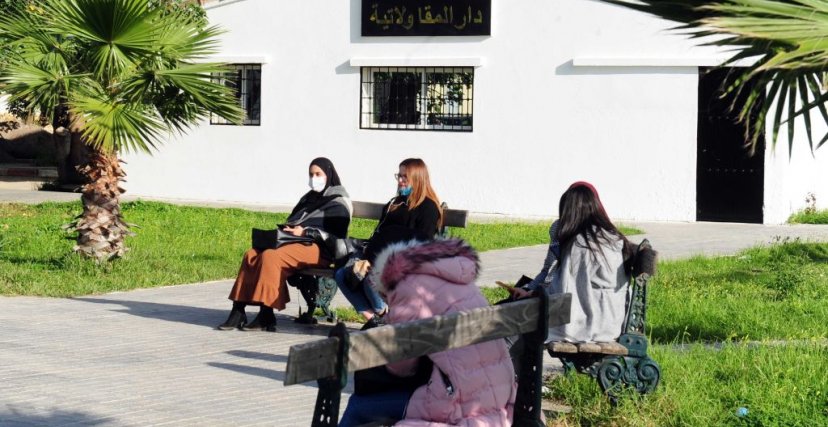 في ساحة جامعة الجزائر 3  (الصورة: Getty)