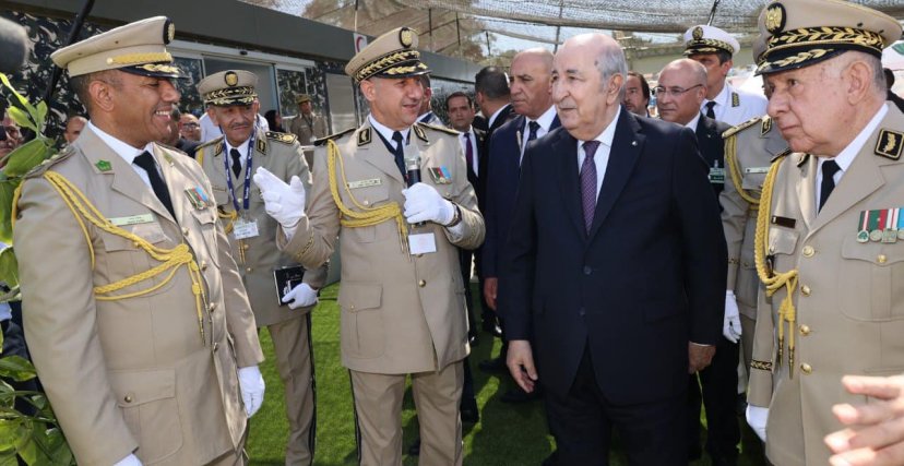 (الصورة: فيسبوك) عبد المجيد تبون في افتتاح معرض الجزائر الدولي